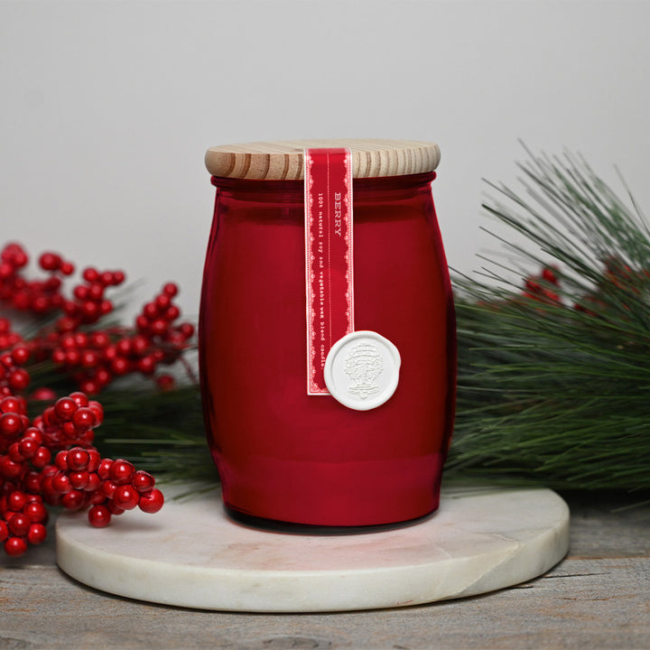 Barrel Candle, Berry