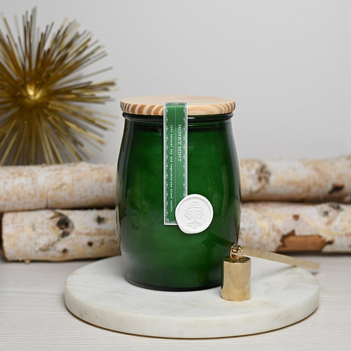 Barrel Candle, Honey Mint